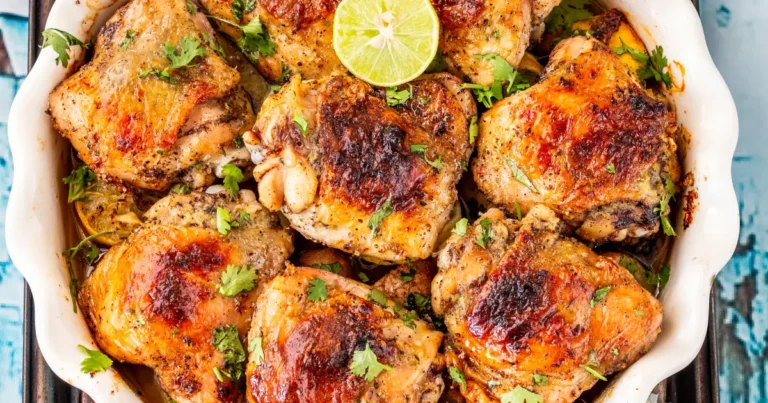 Skinless Chicken Thighs in Oven